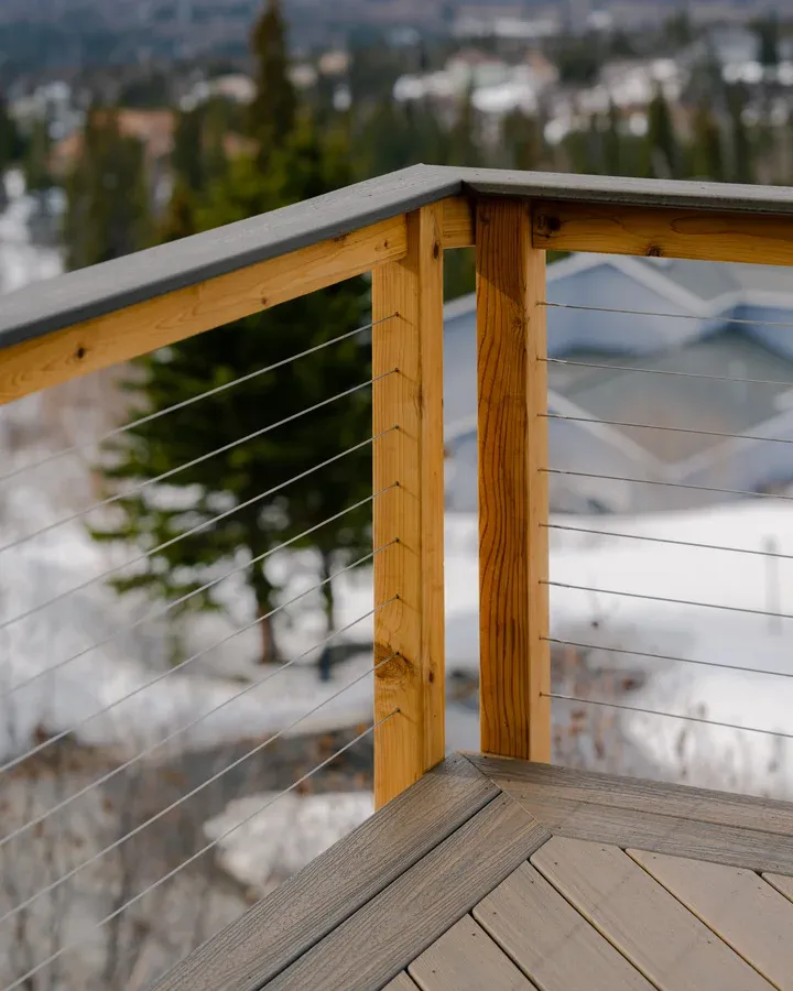 Contemporary modern deck