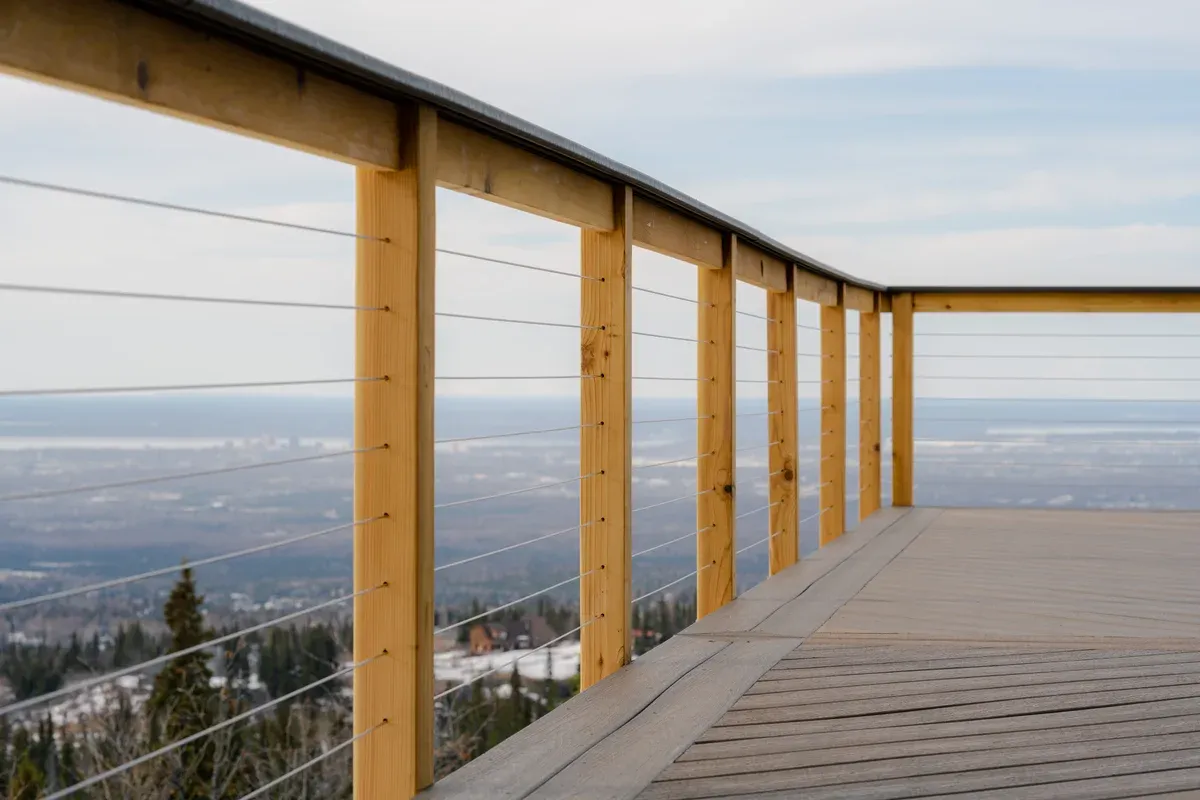 Custom deck entrance