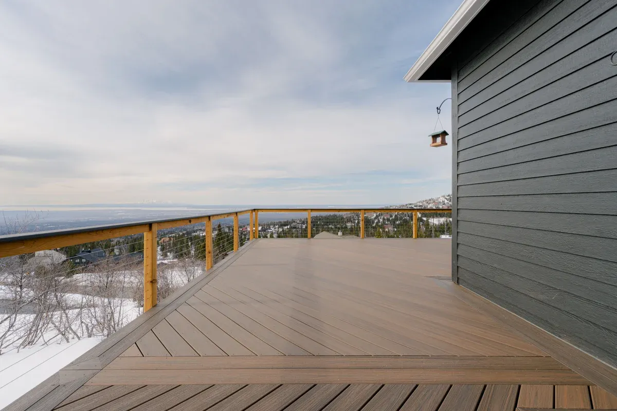 Custom deck and landscape